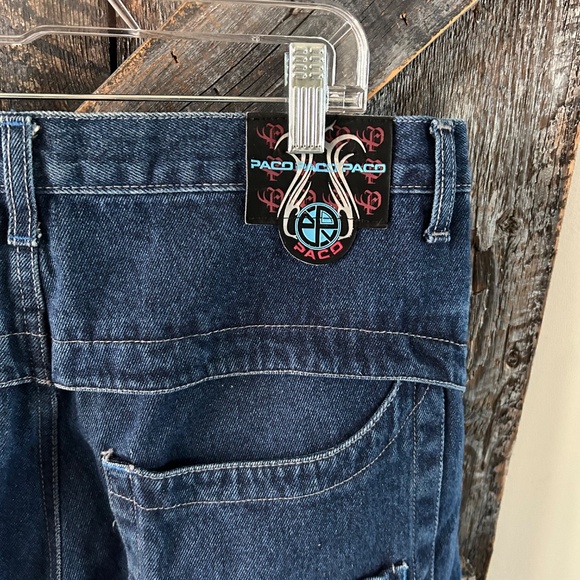 Men's Paco Dark Wash Blue Jeans - W36 x L32 - Picture 4 of 7